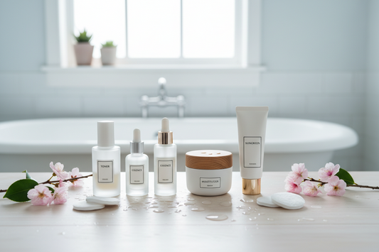 Post-cleansing Korean skincare routine by Jeju Bloom